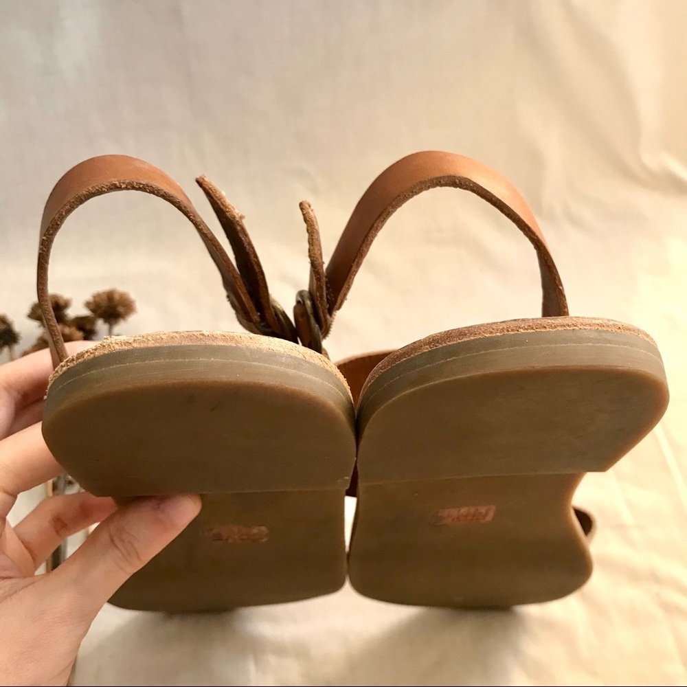 Frye Ally 2 Band Sling Flat Leather Casual Sandals - Picture 13 of 15